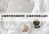 小程序开发代码如何写（小程序代码怎么运行）