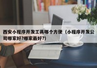 西安小程序开发工具哪个方便（小程序开发公司哪家好?哪家最好?）